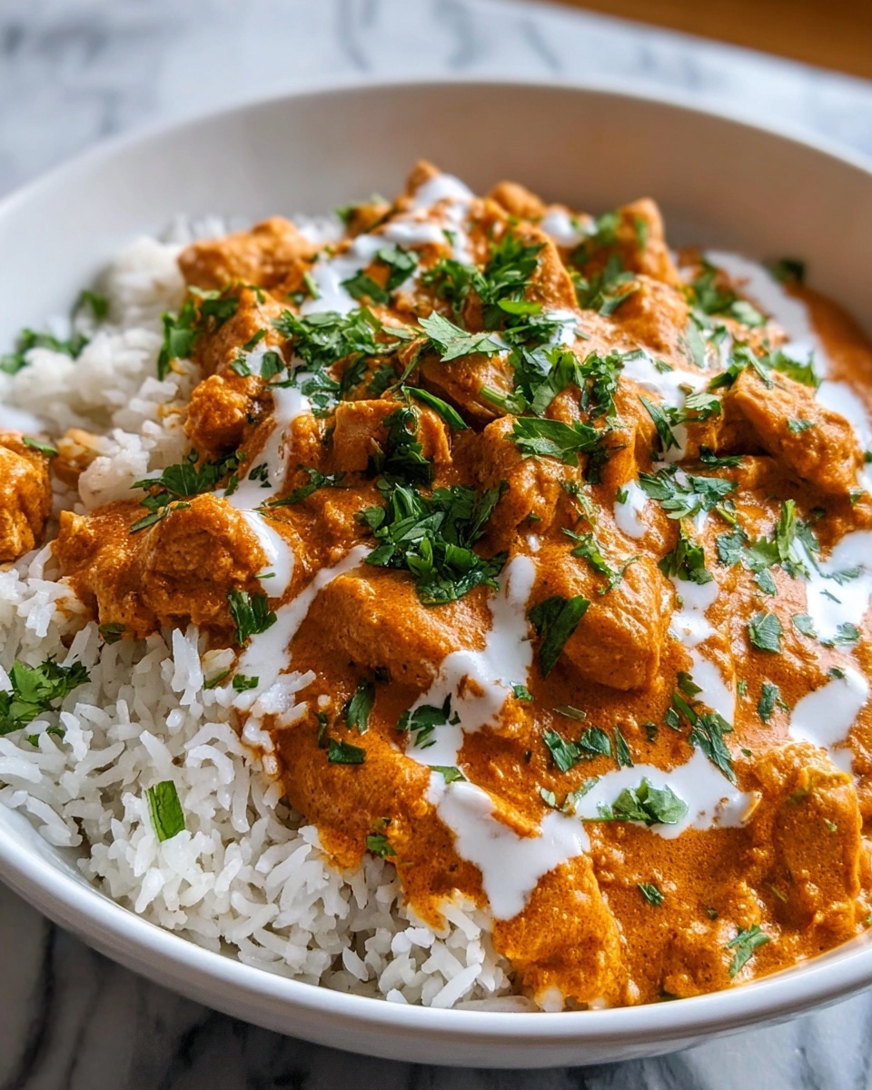 Easy Slow Cooker Butter Chicken & Rice Meal Recipe - Recipe Image