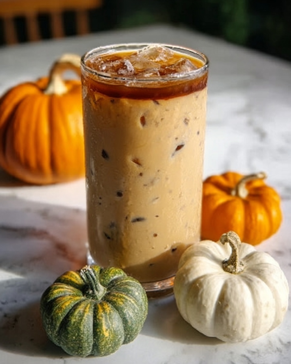 Pumpkin Spice Americano with Caramel Drizzle Recipe - Recipe Image