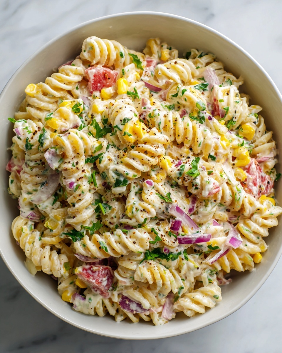 Mexican Street Corn Pasta Salad Recipe - Recipe Image
