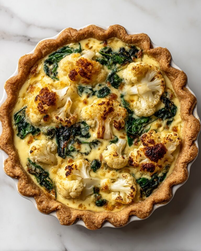 Perfect Cauliflower & Spinach Quiche Recipe