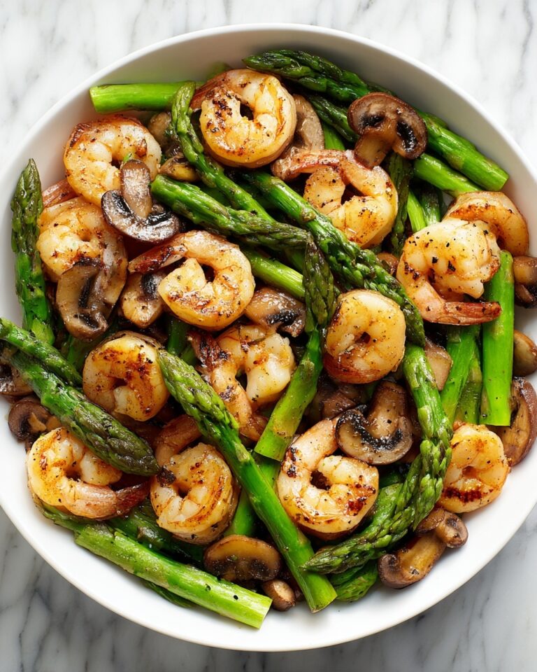 Shrimp and Asparagus Stir-Fry with Mushrooms Recipe
