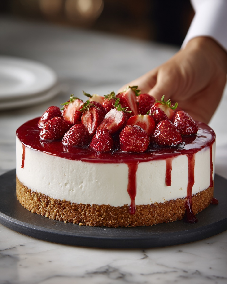 Easy Strawberry Cheesecake Dump Cake Recipe - Recipe Image