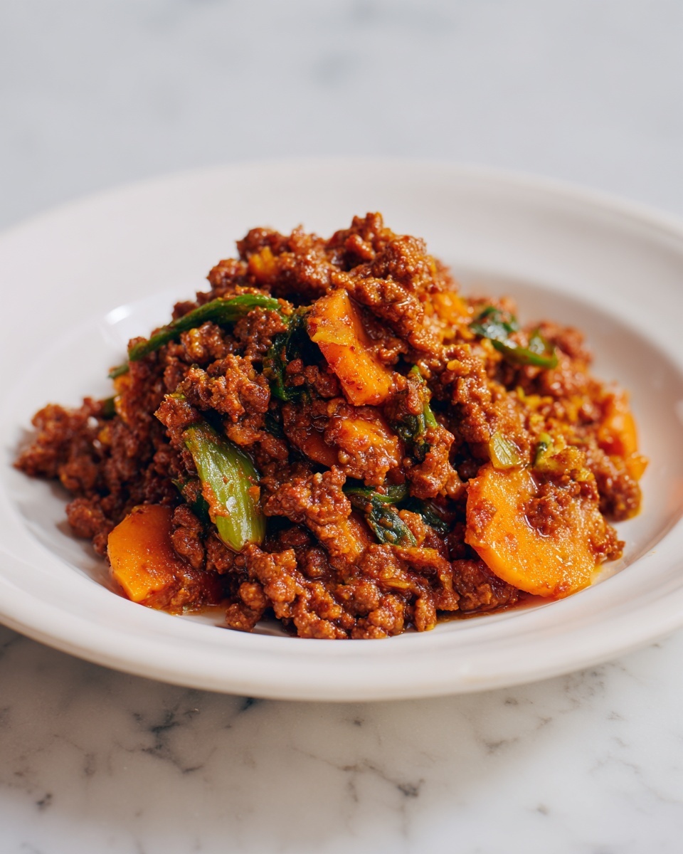 Healthy Chinese Ground Beef & Cabbage Stir Fry Recipe - Recipe Image