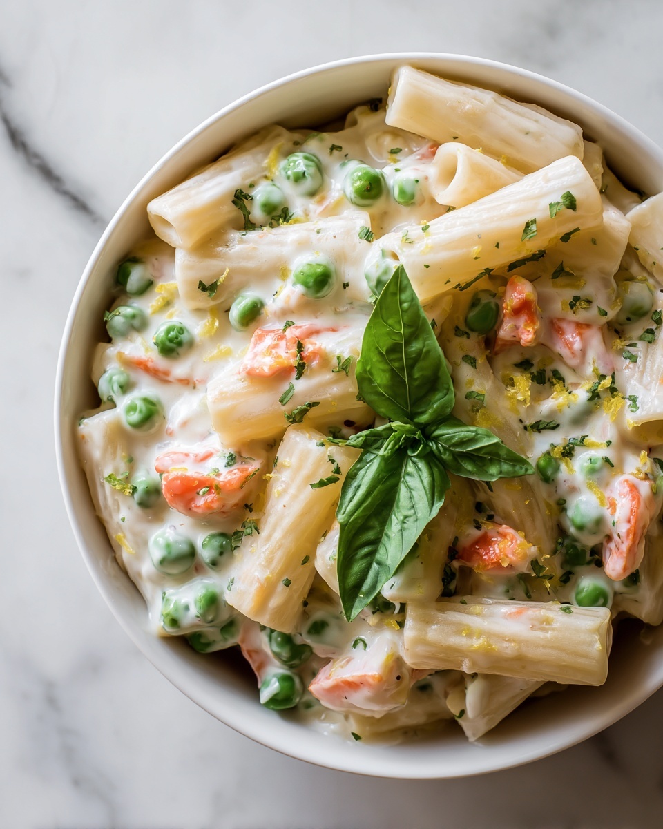Lemon Ricotta Pasta with Fresh Peas Recipe - Recipe Image