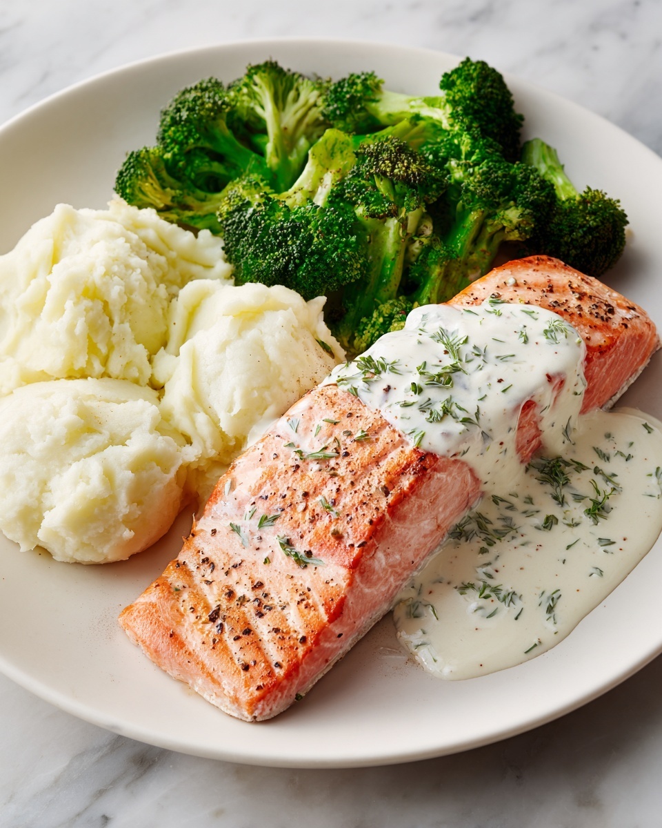 Creamy Garlic Butter Salmon Recipe - Recipe Image