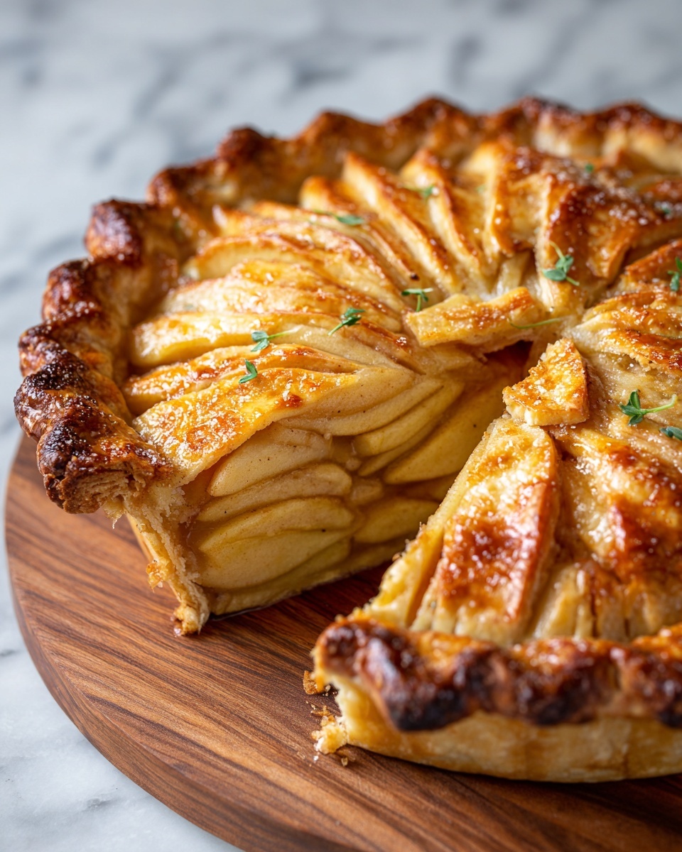 Dutch Pear Pie with Spiced Caramel Sauce Recipe - Recipe Image