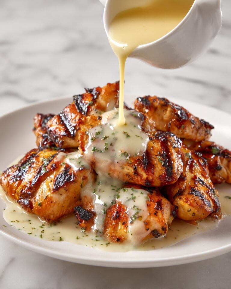 Grilled Chicken Bites with Creamy Garlic Sauce Recipe