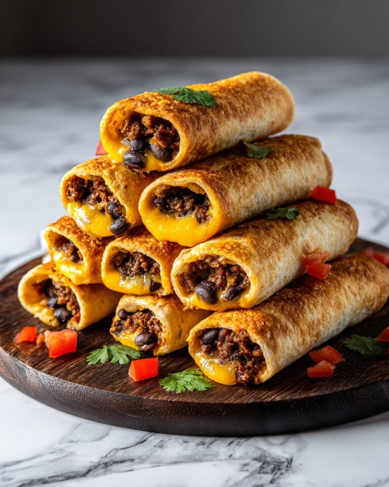 Crispy Chipotle Black Bean Taquitos Recipe