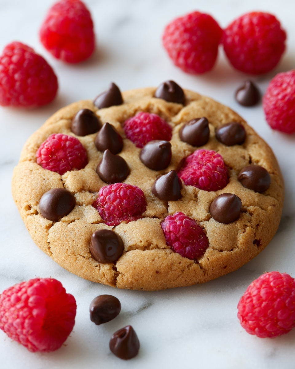 Raspberry Chocolate Chip Cookies Recipe - Recipe Image