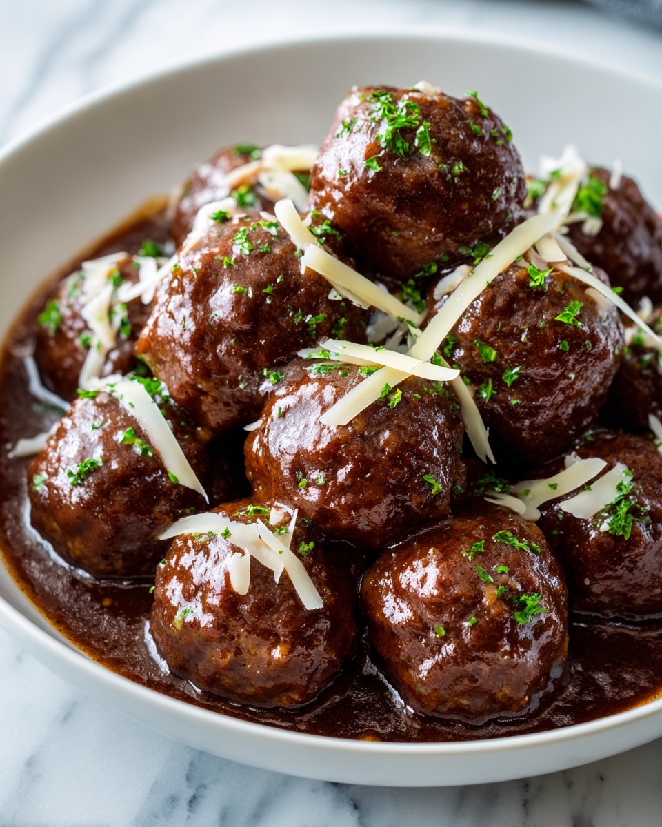 The Ultimate Crock Pot French Onion Meatballs Recipe You’ll Love Recipe - Recipe Image