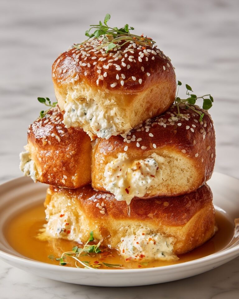 Crispy Oven Fried Feta Rolls with Chili Honey Recipe