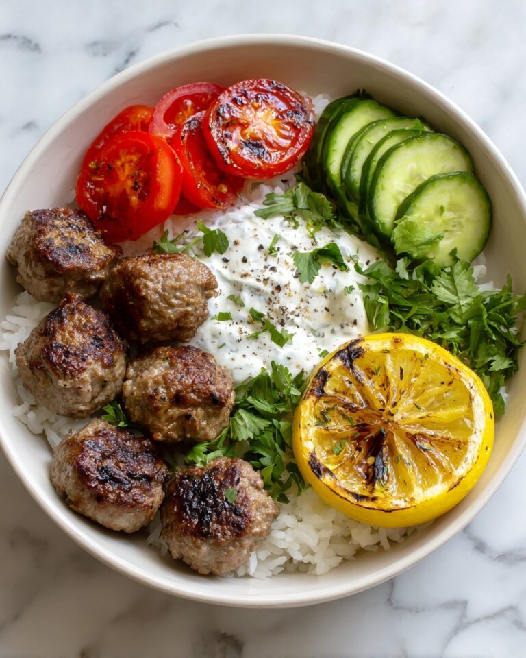 Greek Chicken Meatballs with Fresh Herbs and Lemon Recipe