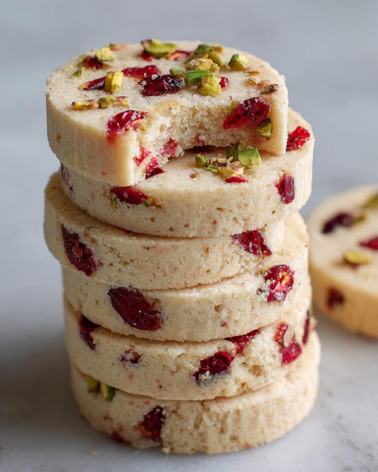 Cranberry Pistachio Shortbread Cookies Recipe