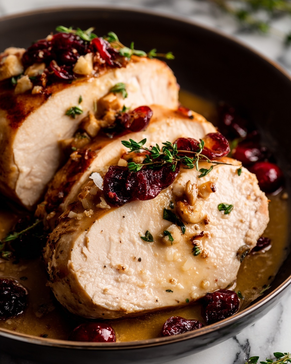 Impressive Cranberry Brie Stuffed Chicken Recipe - Recipe Image