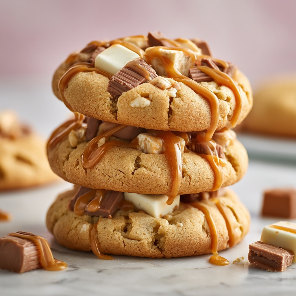Salted Caramel Crunch Cookies Recipe - Recipe Image