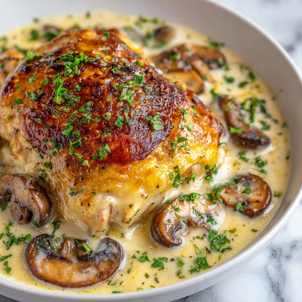 Chicken and Garlic Gravy with Cheesy Mashed Potatoes Recipe - Recipe Image