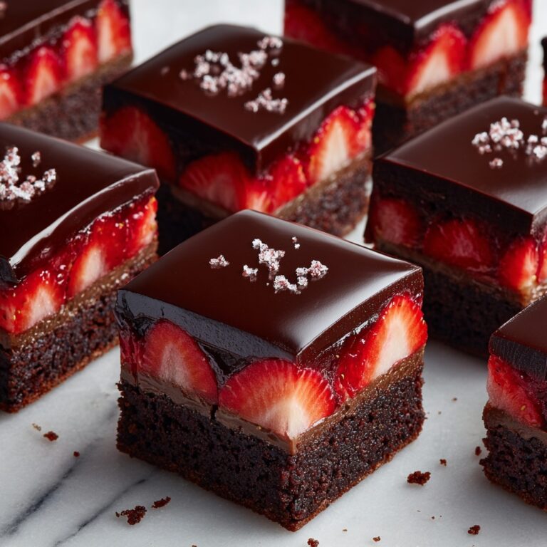 Chocolate-Covered Strawberry Brownies Recipe