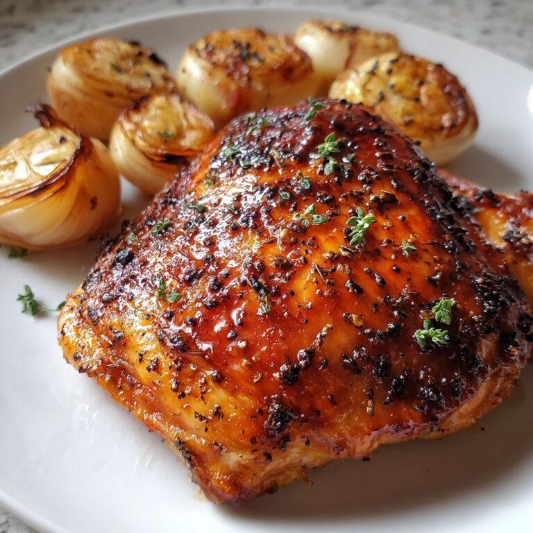 Crispy Brown Sugar Mustard Chicken Thighs Recipe