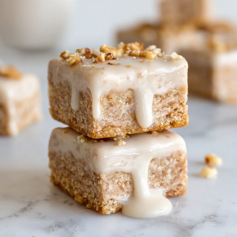 Maple Glazed Apple Blondies Recipe