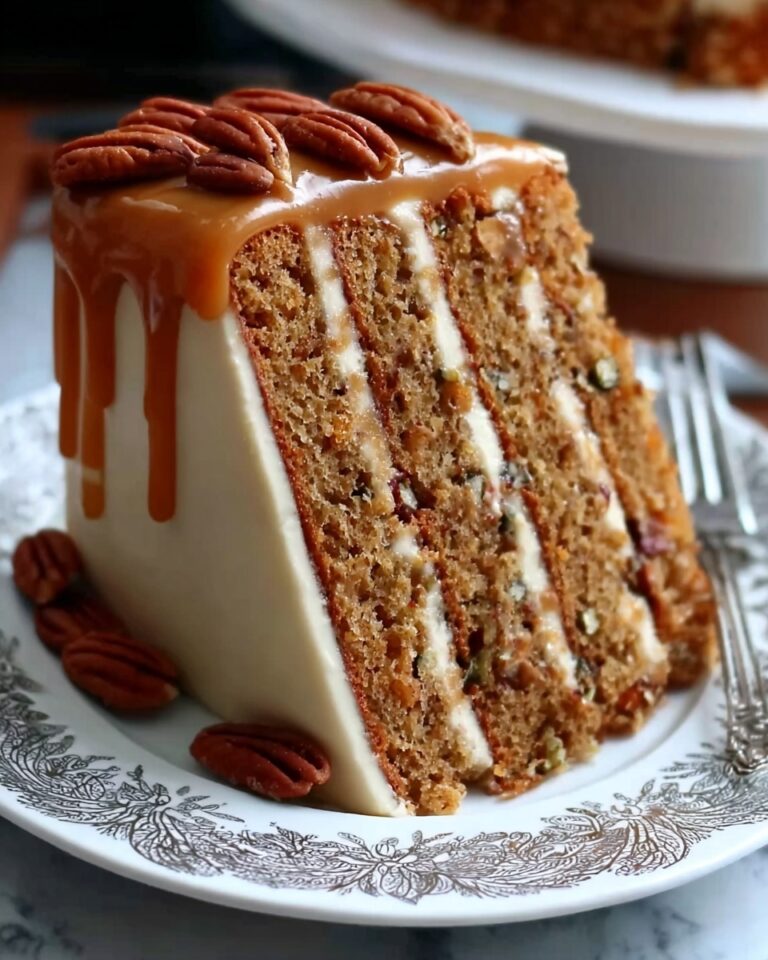 The Southern Pecan Caramel Cake Recipe