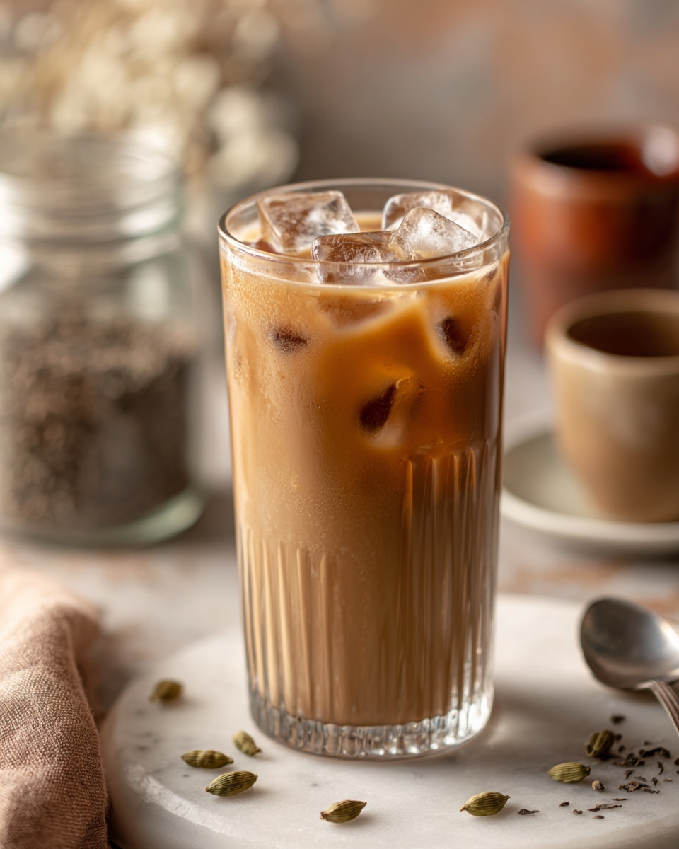 Cardamom Iced Latte with Honey Recipe - Recipe Image