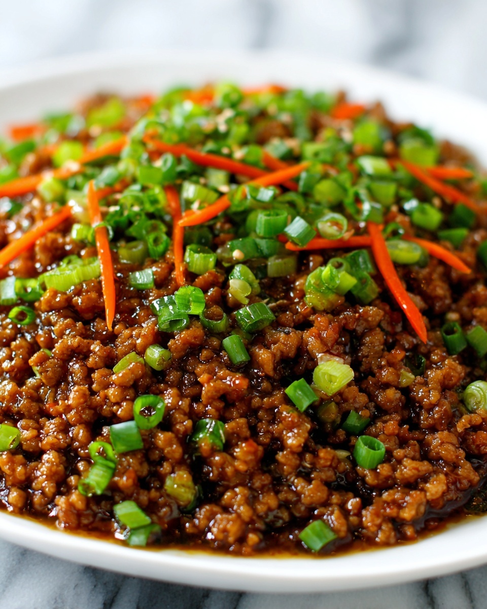 Healthy Chinese Ground Beef & Cabbage Stir Fry Recipe - Recipe Image