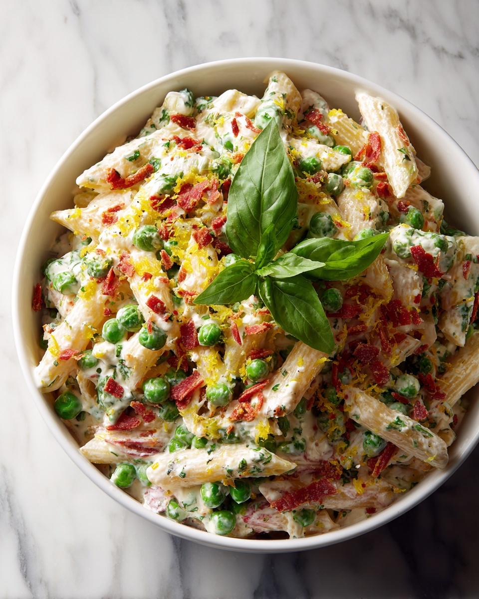 Lemon Ricotta Pasta with Fresh Peas Recipe - Recipe Image