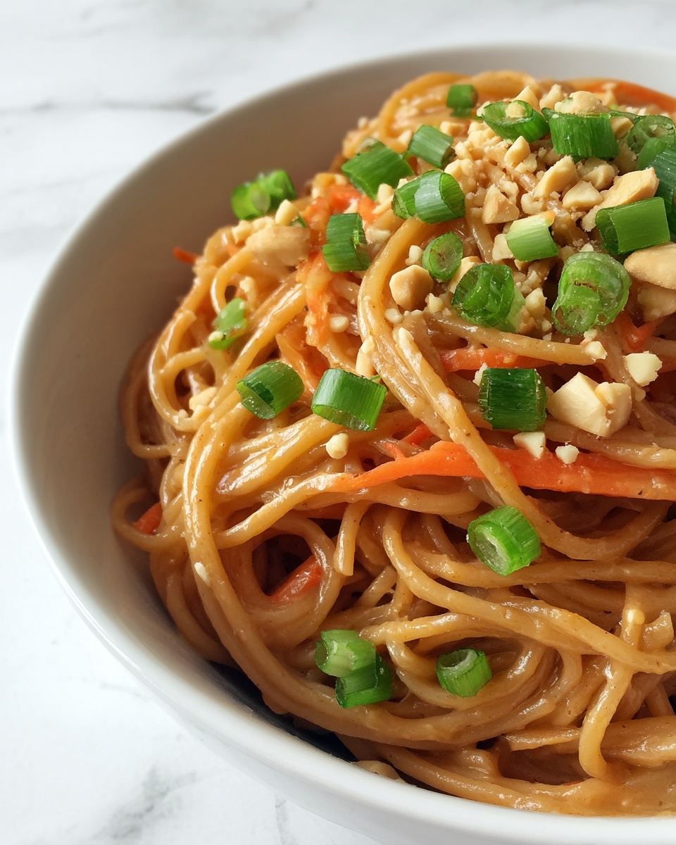 Creamy Peanut Noodles Recipe - Recipe Image