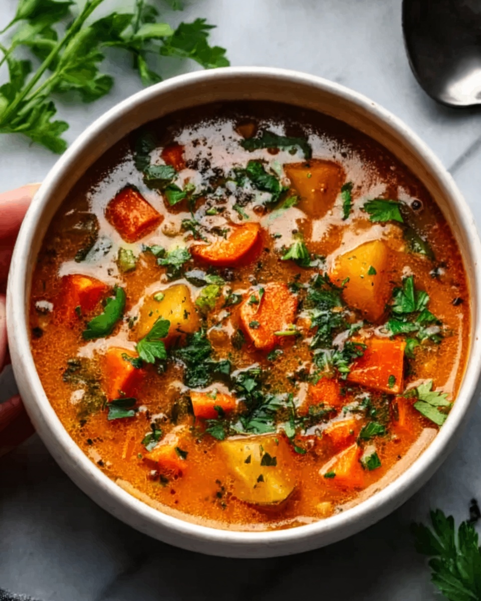 Hearty Roasted Vegetable Soup Recipe - Recipe Image