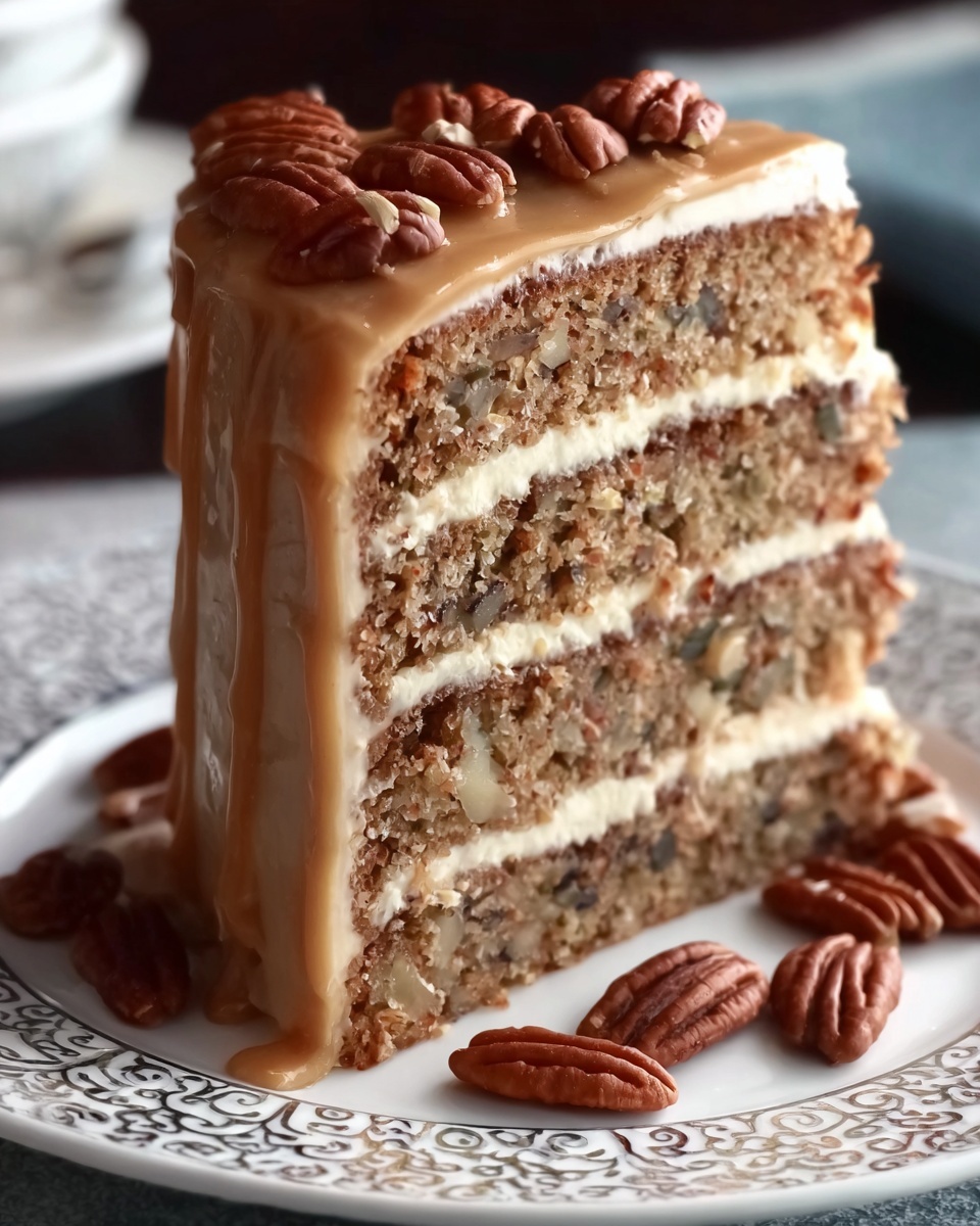 The Southern Pecan Caramel Cake Recipe - Recipe Image