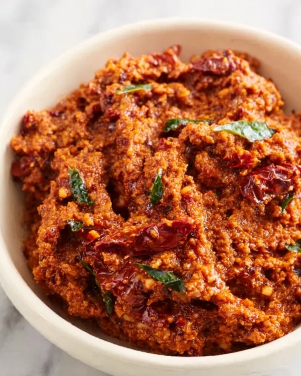 Sun-Dried Tomato Spread with Fresh Herbs and Optional Parmesan Recipe - Recipe Image