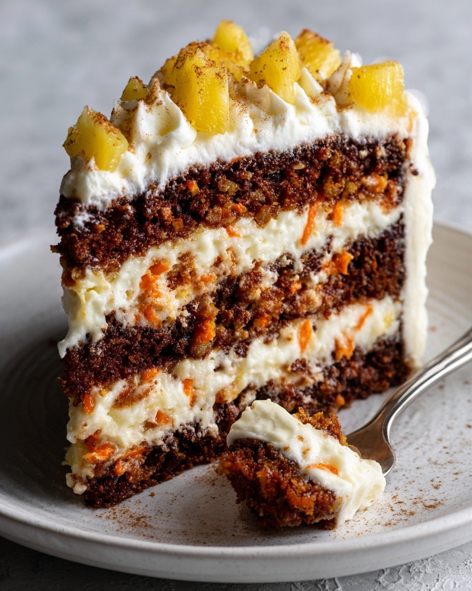 Pineapple Carrot Cream Cake Recipe - Recipe Image