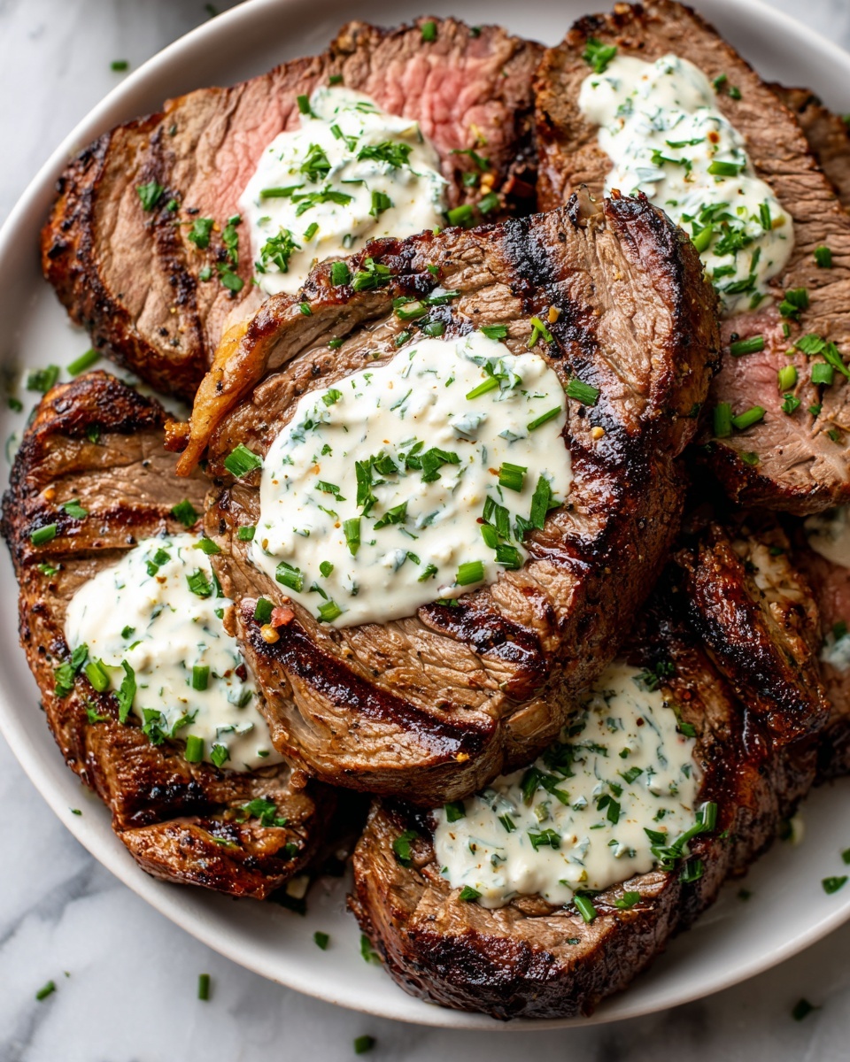 Garlic Butter Steak Bites with Parmesan Cream Sauce Recipe - Recipe Image