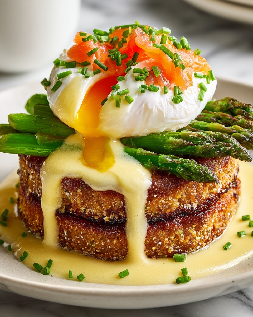 Salmon Cake Eggs Benedict Recipe - Recipe Image