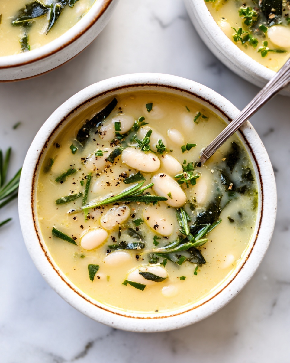 Creamy Vegan White Bean Soup Recipe - Recipe Image