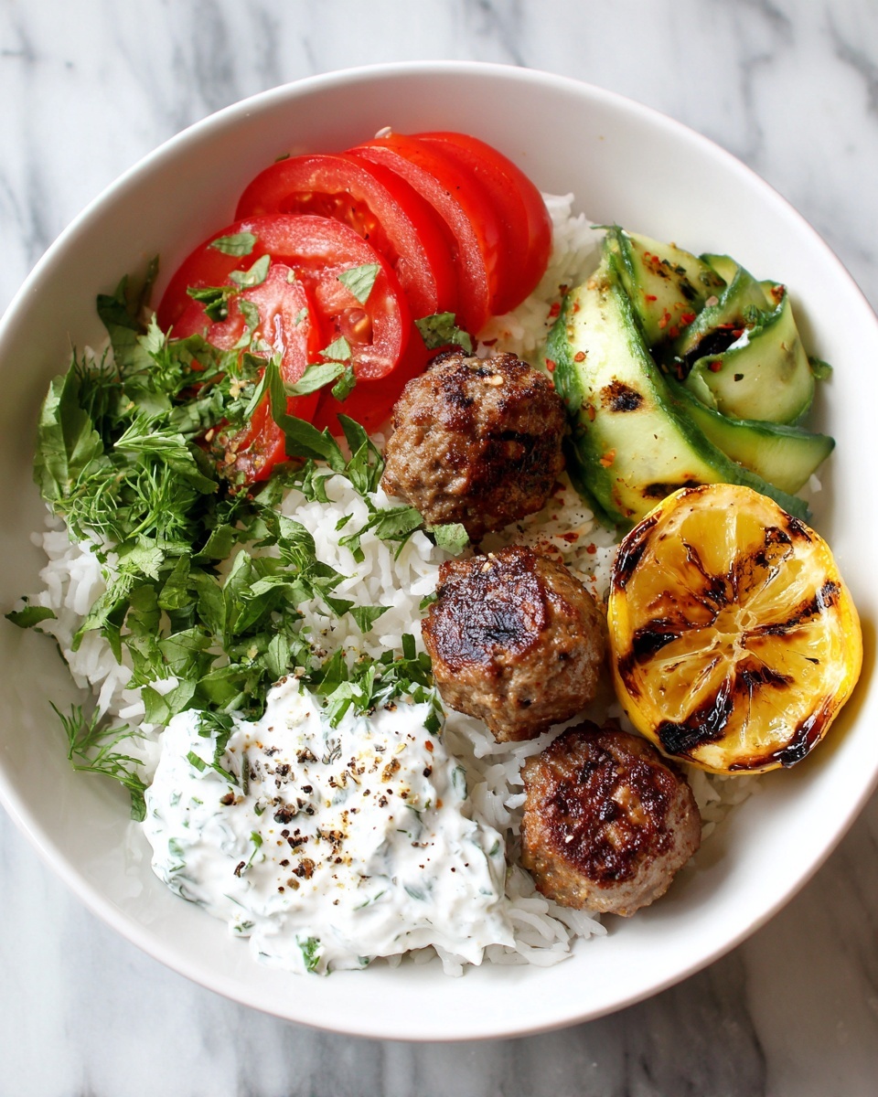 Greek Chicken Meatballs with Fresh Herbs and Lemon Recipe - Recipe Image