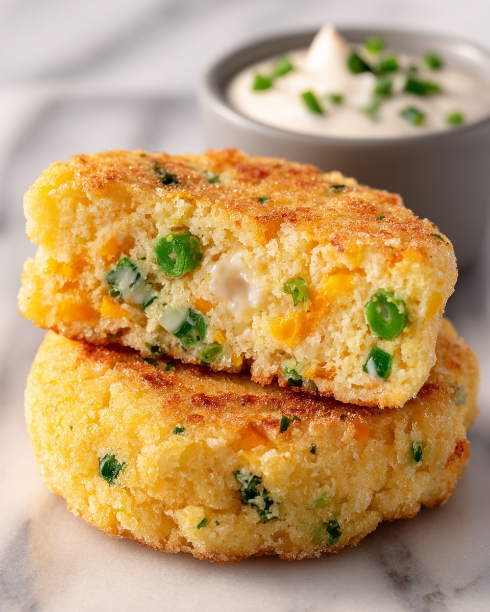 Crispy Vegetable Fritters with Creamy Garlic Tzatziki Recipe - Recipe Image