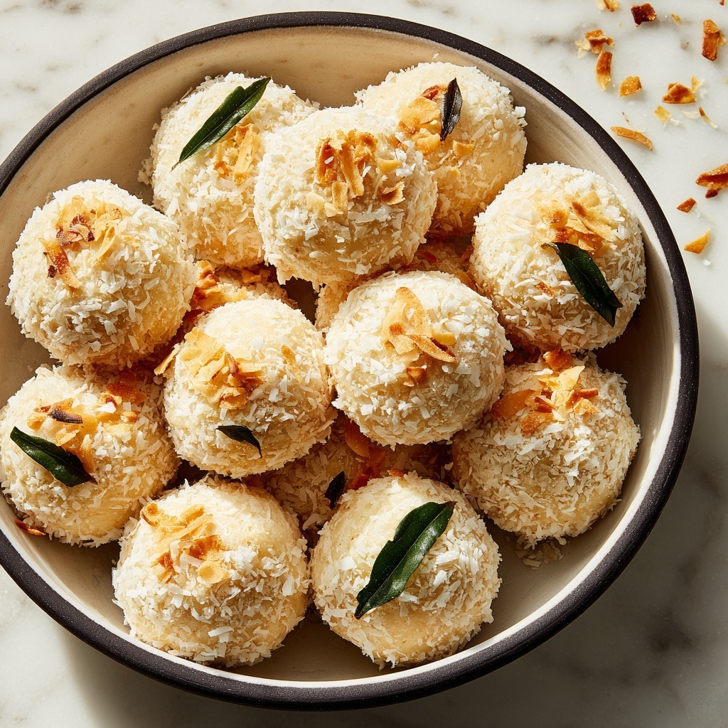 No-Bake Coconut Cream Balls Recipe - Recipe Image