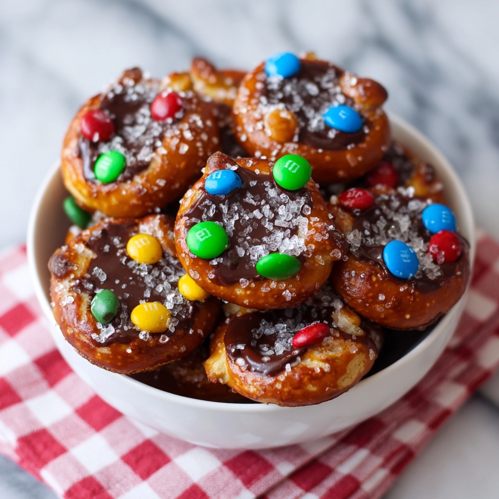 Rolo Pretzels with M&M Candies Recipe - Recipe Image