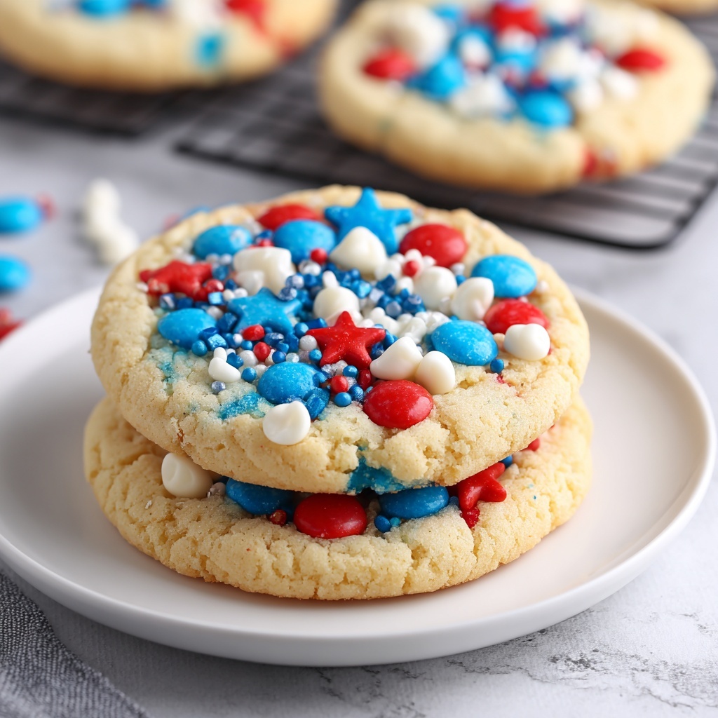 Festive 4th of July Cookies Recipe - Recipe Image