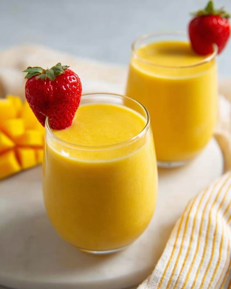 Peach Mango Smoothie Recipe - Recipe Image