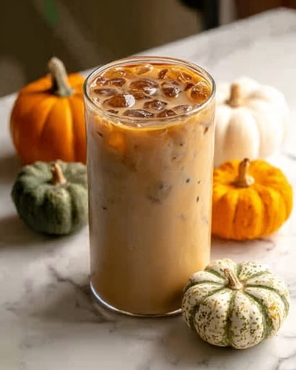 Pumpkin Spice Americano with Caramel Drizzle Recipe - Recipe Image