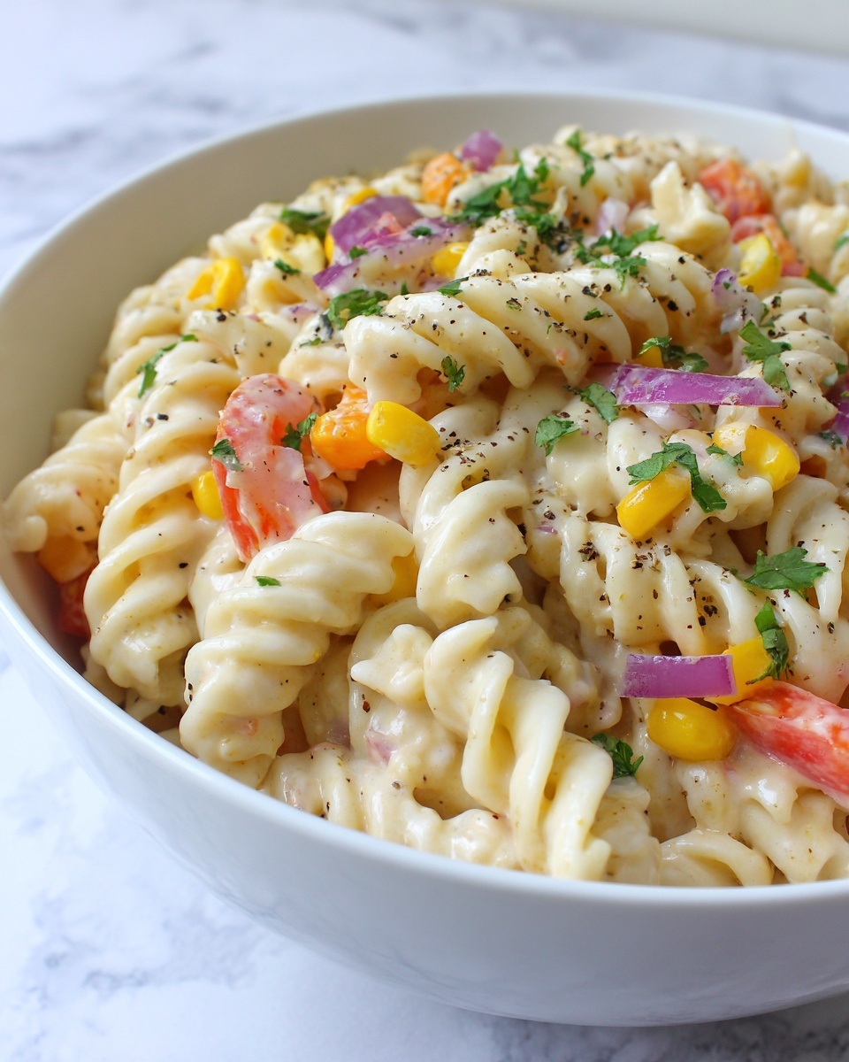 Mexican Street Corn Pasta Salad Recipe - Recipe Image