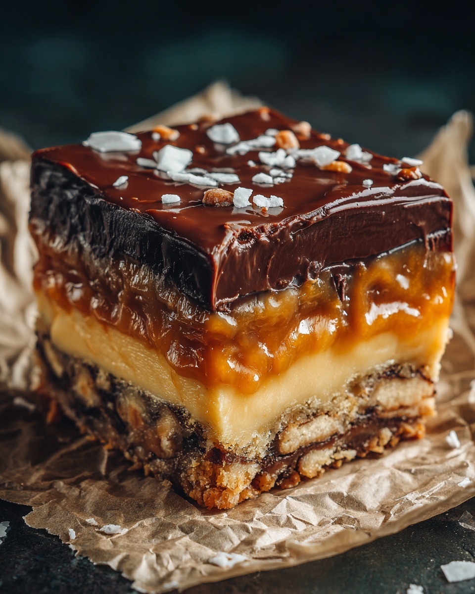 Nutella Stuffed Salted Caramel Blondies Recipe - Recipe Image