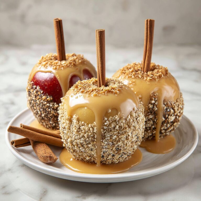 Cinnamon Oatmeal Stuffed Apples with Vanilla Custard Sauce Recipe