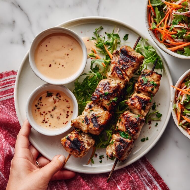 Firecracker Chicken Kabobs with Colorful Veggies Recipe