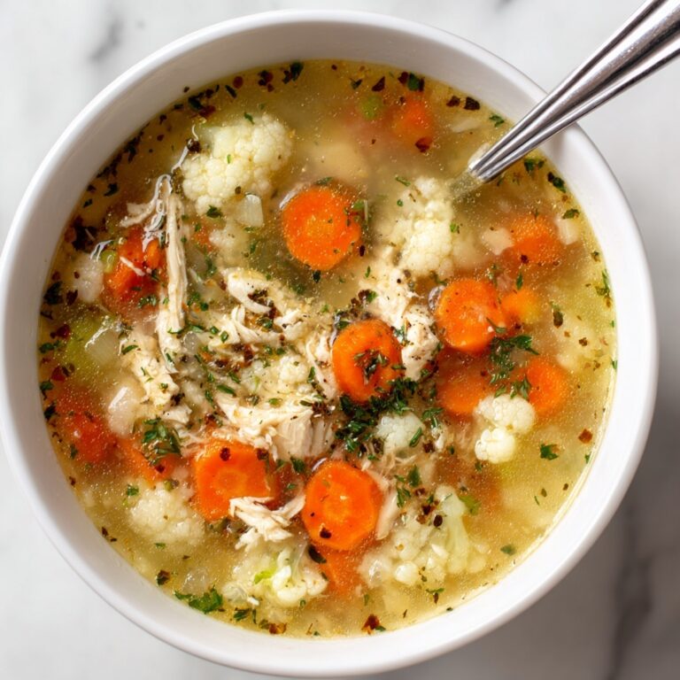 Anti-Inflammatory Cauliflower Chicken Soup Recipe