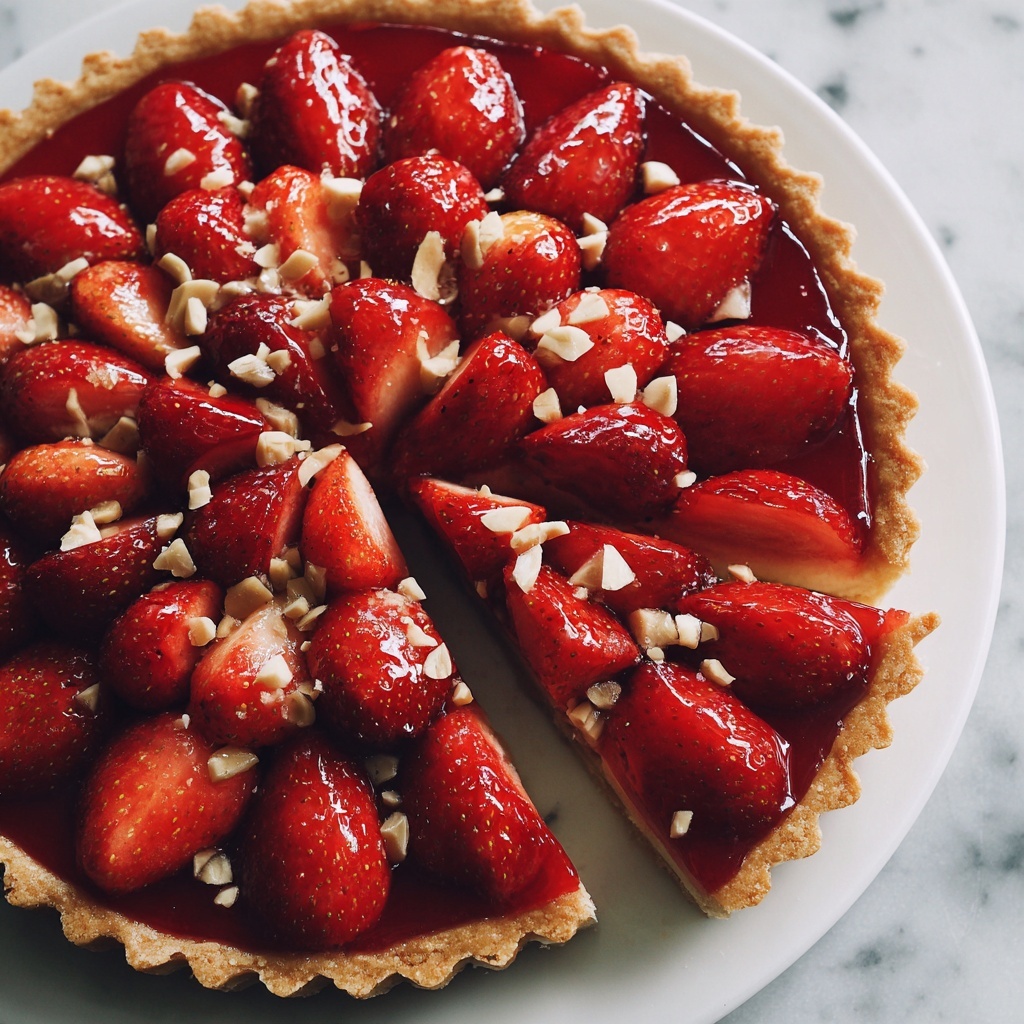Fresh Strawberry Pie with Pretzel-Pecan Crust Recipe - Recipe Image
