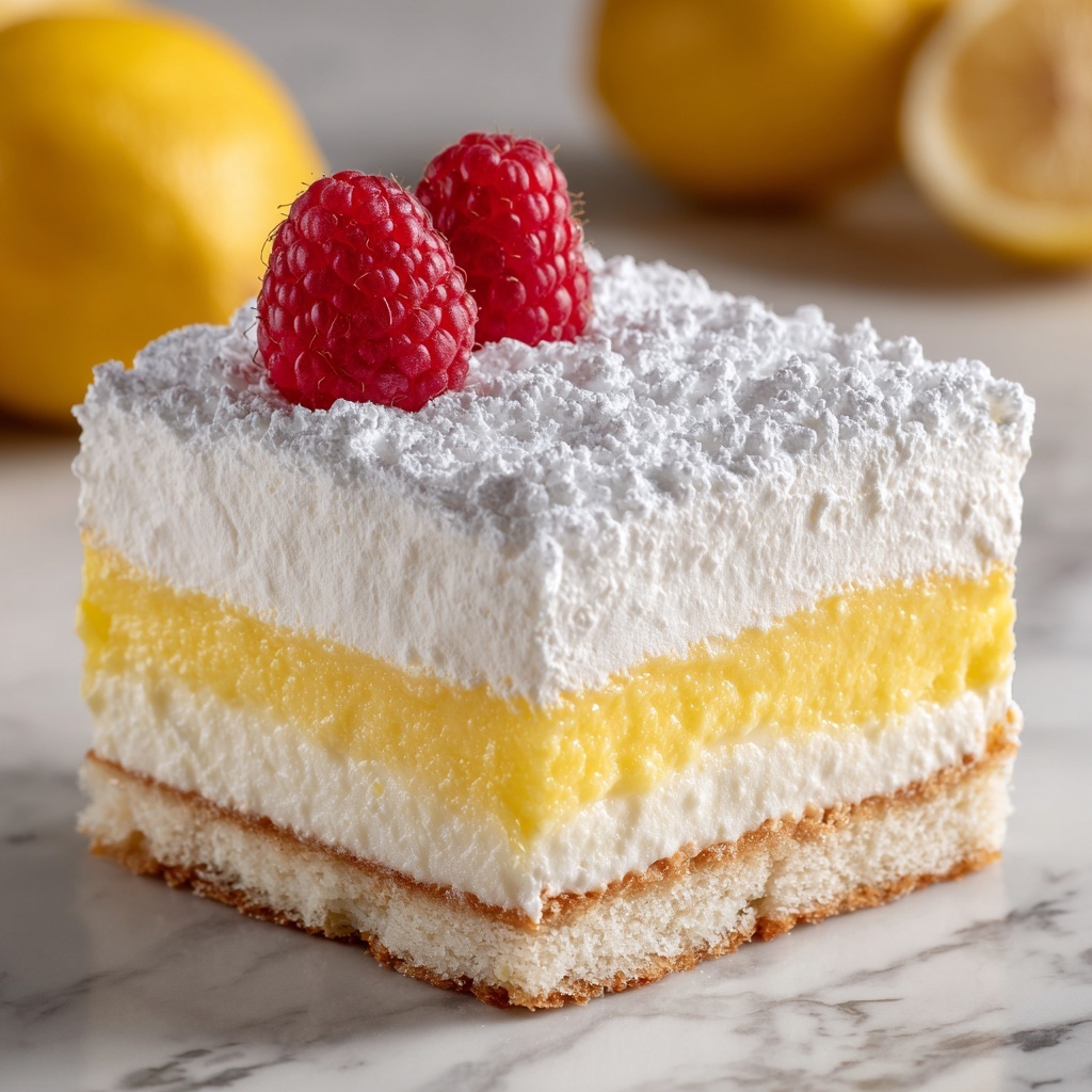 Zesty Lemon Cream Dream Bars Recipe - Recipe Image