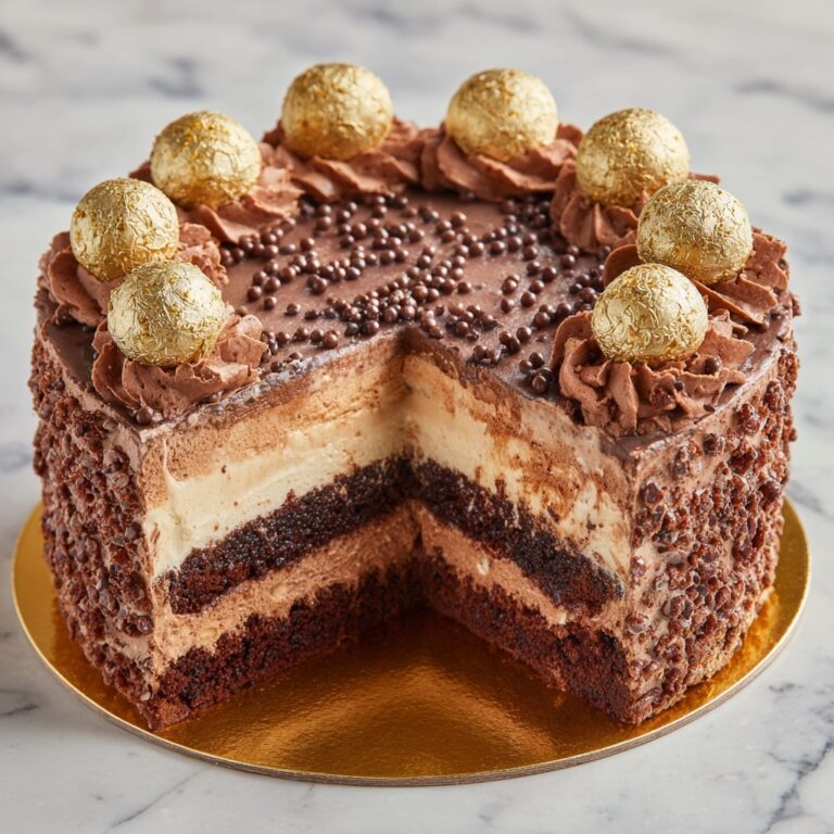 The BEST Ferrero Rocher Cake Recipe